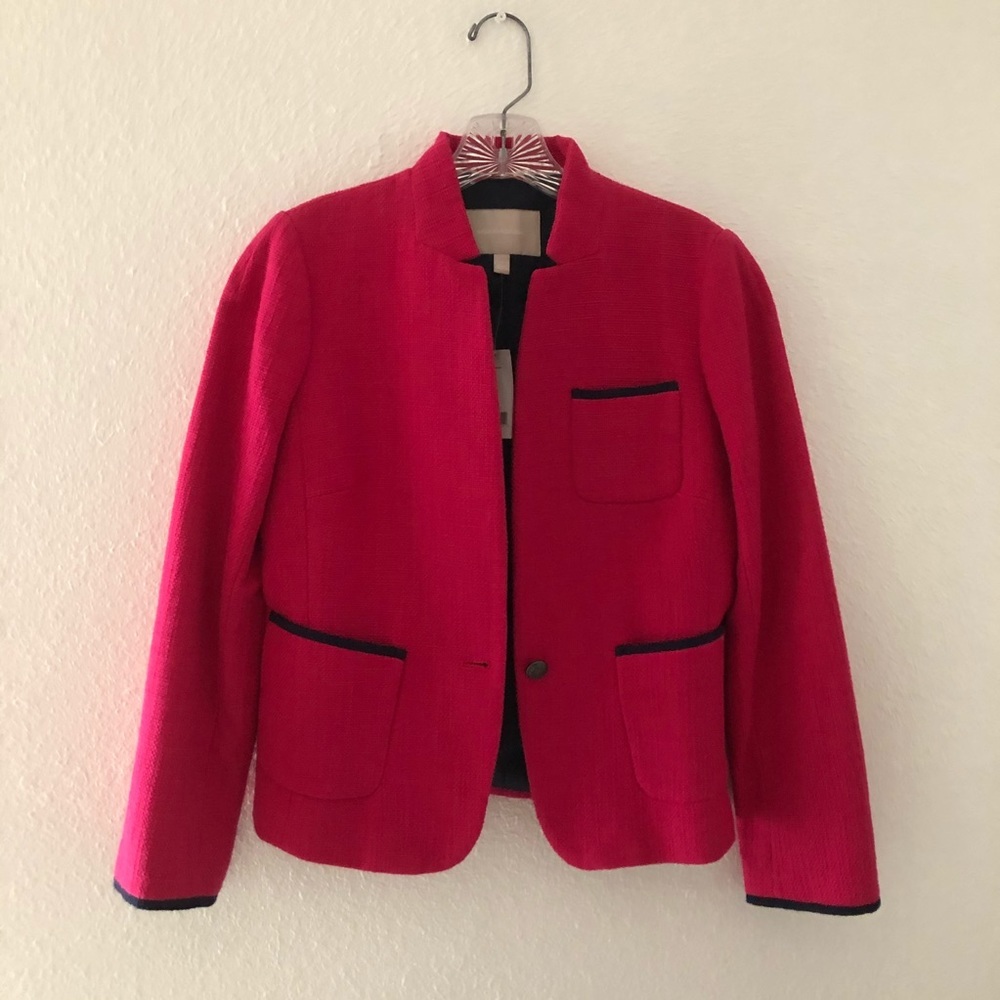 NWT Sz:4 Banana Republic Pink&Black Blazer